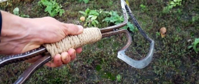How to make a convenient ax from ordinary reinforcement