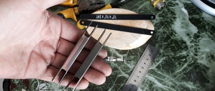 Paano gumawa ng mini metal hacksaw para sa pagtatrabaho sa mga lugar na mahirap maabot