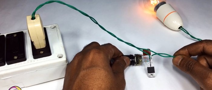 Enerji tasarruflu bir lambaya dayalı bir dimmer nasıl yapılır