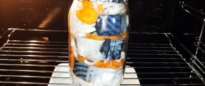 Just put the mackerel in a jar and forget about the baking sleeve