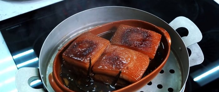 Горещ начин за бързо приготвяне на свинска мас по китайски