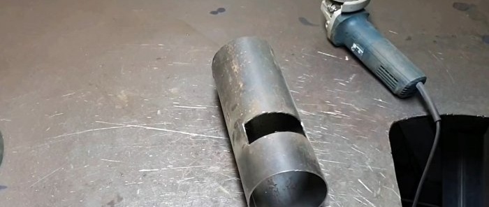Cómo hacer una parrilla con un cilindro de gas para briquetas de combustible.