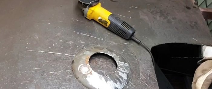 Come realizzare una griglia da una bombola di gas per una bricchetta di carburante