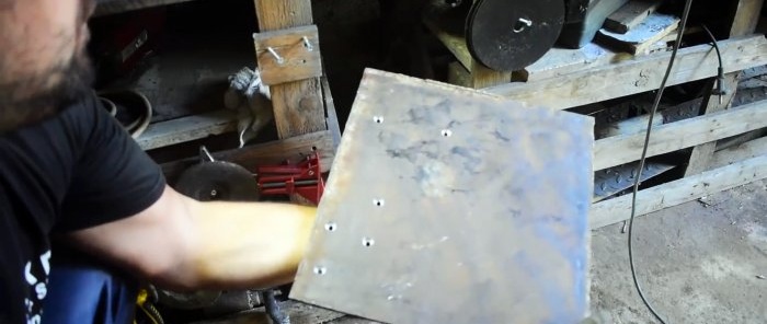 How to make a conductor for quick welding from a brake pad and a gas lift
