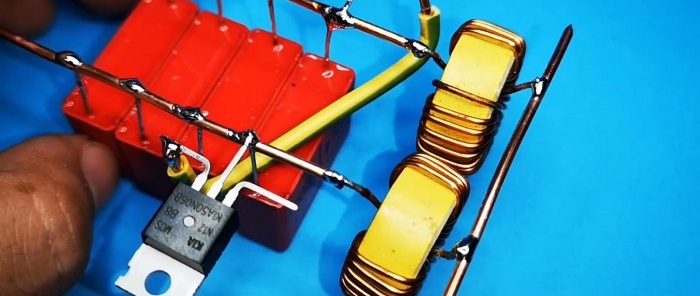 Kā izveidot vienkāršāko indukcijas plīti ar tikai 2 tranzistoriem