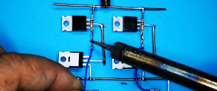 Comment créer un circuit de commande de moteur Allumer et inverser avec deux boutons