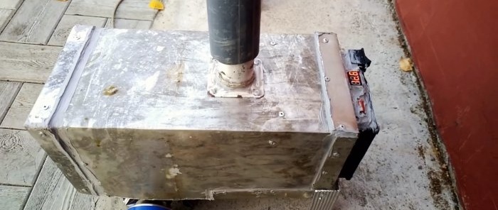 How to make a small gas heater for a tent