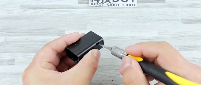 איך להכין סוללת 9V עם טעינת USB