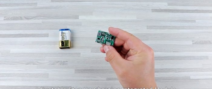 كيفية صنع بطارية 9 فولت مع شحن USB