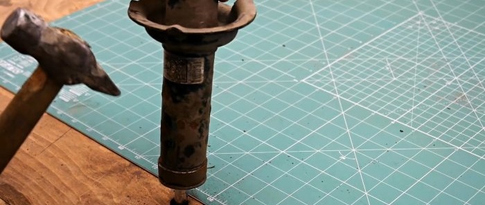 Cách làm máy bơm từ thanh chống ô tô cũ
