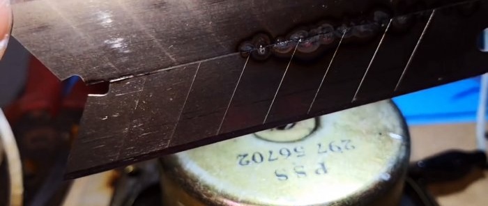 Welding machine na ginawa mula sa isang baterya at isang accumulator para sa hinang manipis na metal at higit pa