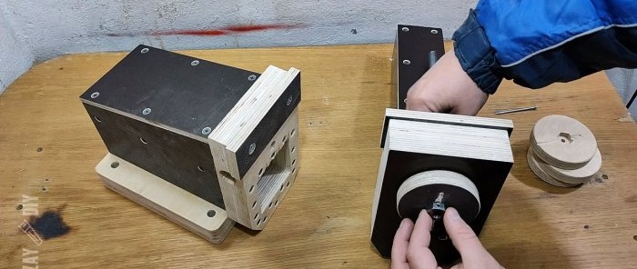 How to make a powerful vice from plywood and a jack