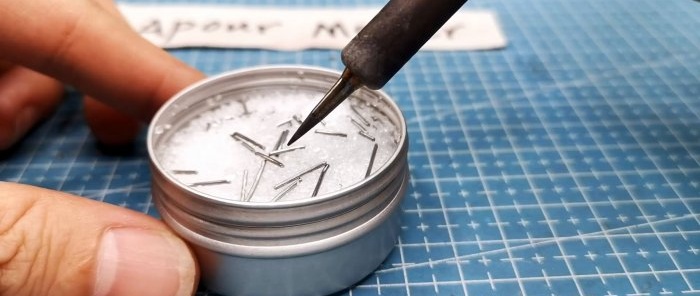 How to make a cleaning paste for instant tinning of soldering iron tips