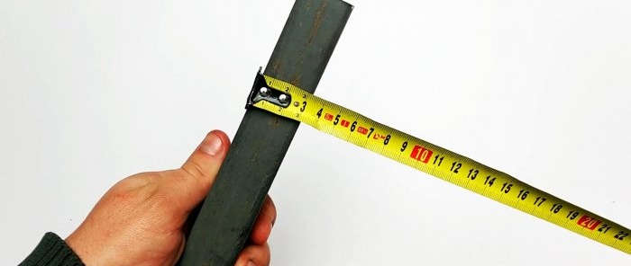 We measure the profile pipe