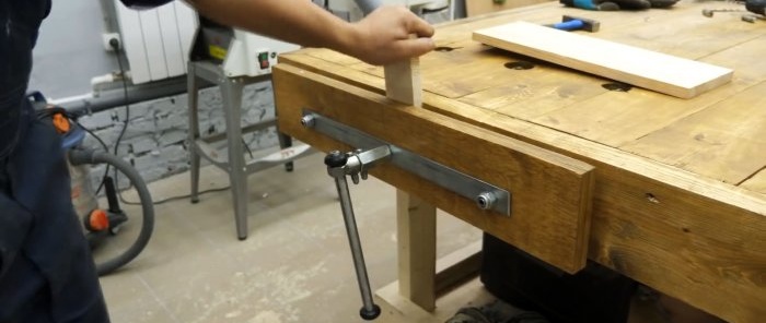 DIY Tischlerschraubstock aus Stoßdämpfern