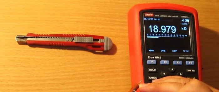 Измерване на съпротивлението на изгорял резистор Lifehack от опитен радиолюбител