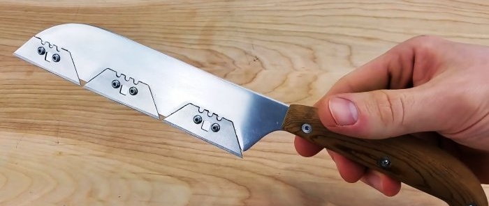Como fazer uma faca de cozinha leve e afiada que não precisa ser afiada