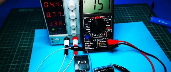 We test the converter in action and get 157 Volts at the output.
