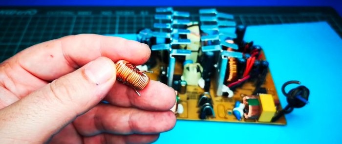 Unsolder the inductor from the board