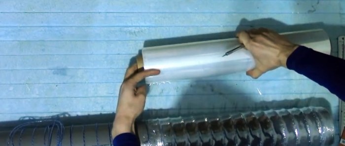 Kako napraviti valoviti omotač od PET boca i prozirne folije