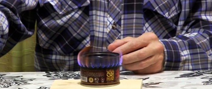 Comment fabriquer un brûleur à alcool à partir d'une boîte de conserve