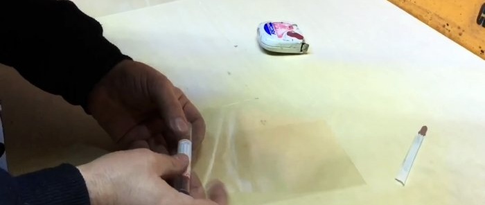 DIY zīmuļu kabatas zāģis