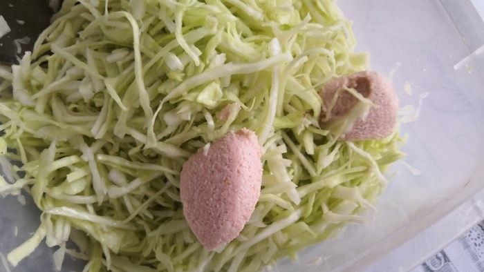 Kohl-Kaviar-Salat für 100 Rubel werden Sie immer wieder kochen