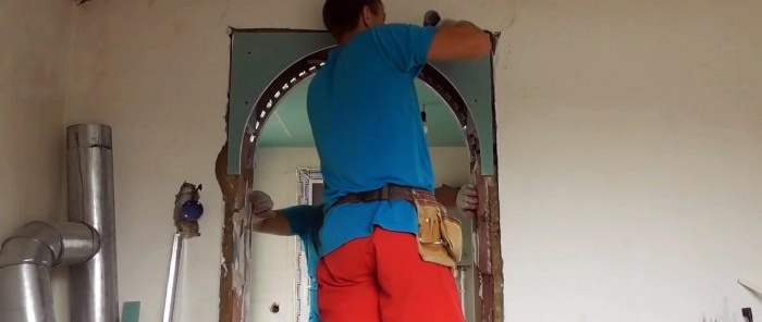 Как да направите арка от гипсокартон