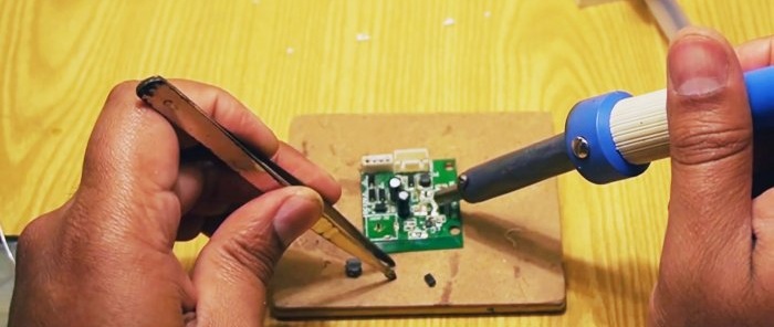 How to make a hot air station from an old soldering iron