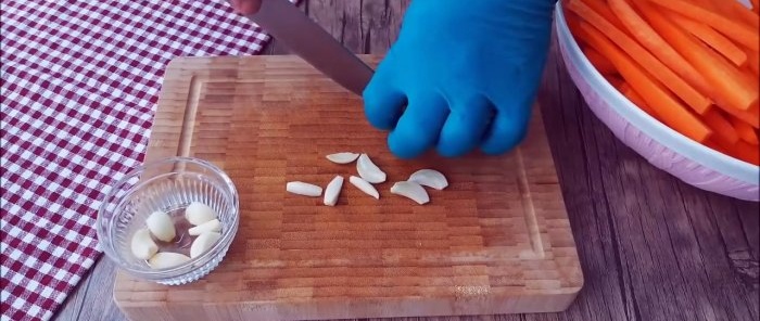 Palitos de zanahoria en escabeche en 10 minutos