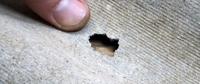 How to reliably and cheaply seal a hole in the roof