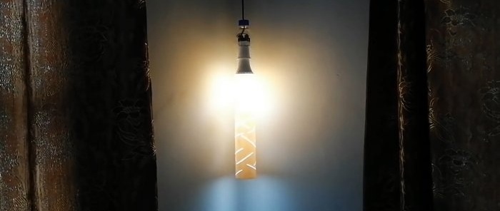 Как да направите градинска лампа от PVC тръба