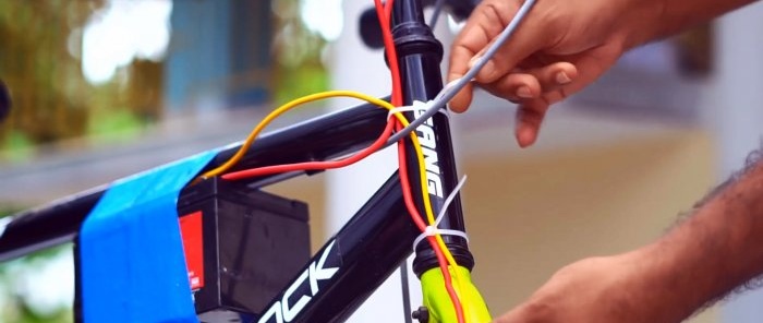 Cum să transformi o bicicletă într-o bicicletă electrică cu un demaror în loc de un motor