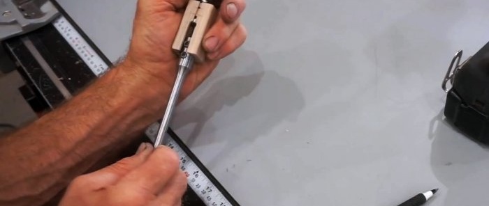 How to make a tool for quickly removing an internal seam in a profile pipe