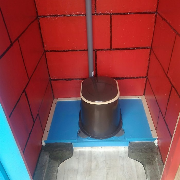 วิธีสร้างห้องน้ำกลางแจ้งจากบล็อก