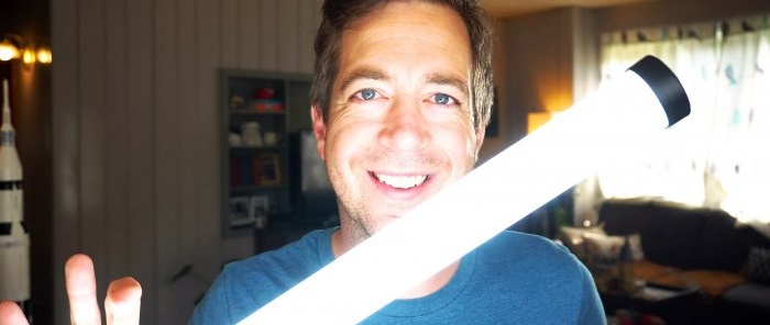 How to make a round 12 V lamp from an LED strip for any needs