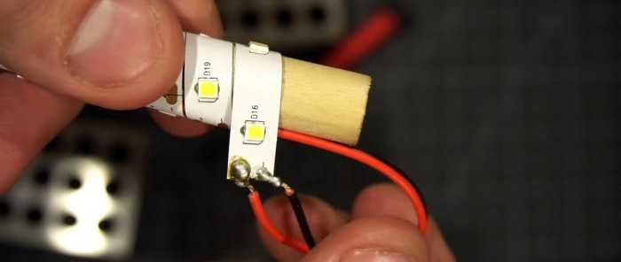 Cara membuat lampu bulat 12 V dari jalur LED untuk sebarang keperluan