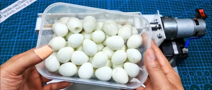 How to make a machine for cleaning quail eggs