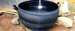 Hogyan készítsünk víztartályt egy régi gumiabroncsból