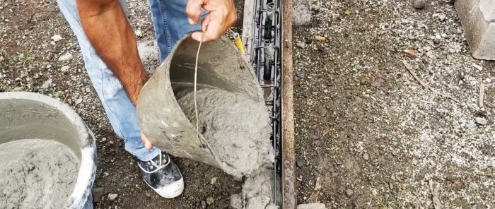 Hvordan lage søyler av armert betong og installere gjennomsiktig gjerde på stedet