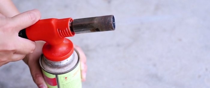 Cum se face o duză de lipit pentru o torță cu gaz