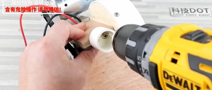 How to make a mini miter saw for wood, plastic and even metal