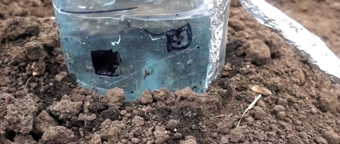 Drip irrigation system for 30 days from a plastic bottle