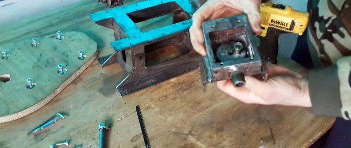 Cara membuat jigsaw dari motor mesin basuh
