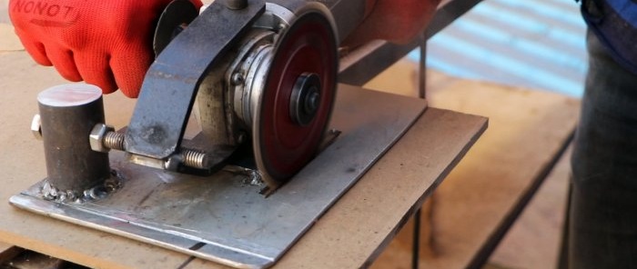 Cómo hacer una sierra circular manual y una cortadora transversal 2 en 1 a partir de una amoladora angular