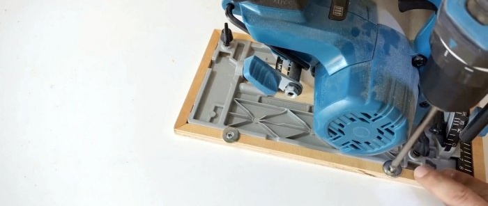 How to make a simple carriage to make perfect cuts with a manual circular saw