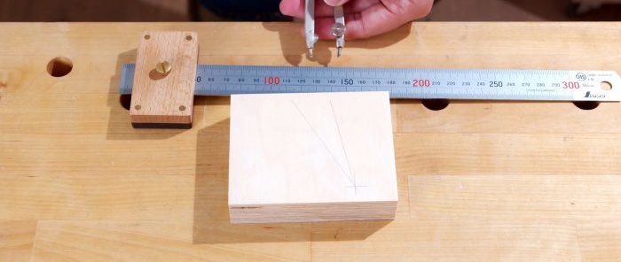 Wie man aus Sperrholzresten ein Gerät zum Zweiwinkelschärfen von Bohrern herstellt