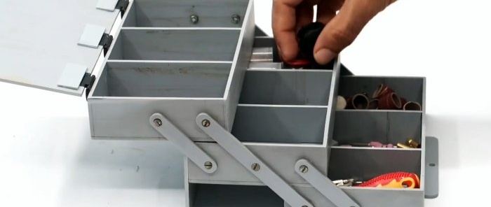 Hoe maak je een gereedschapskist van PVC-buizen