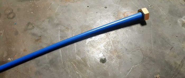 How to make a thin hose from a PP pipe for connecting plumbing
