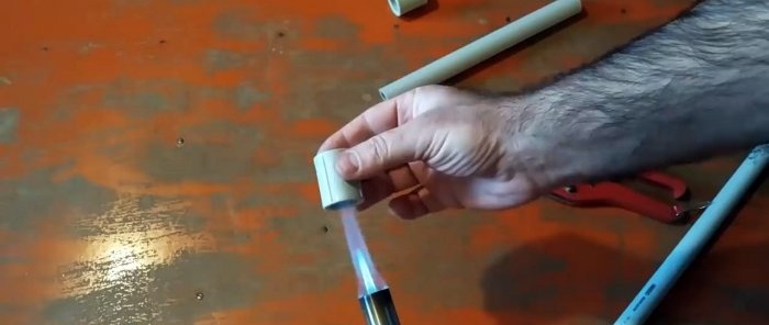 Hvordan man effektivt lodder PP-rør med en gasbrænder uden loddekolbe